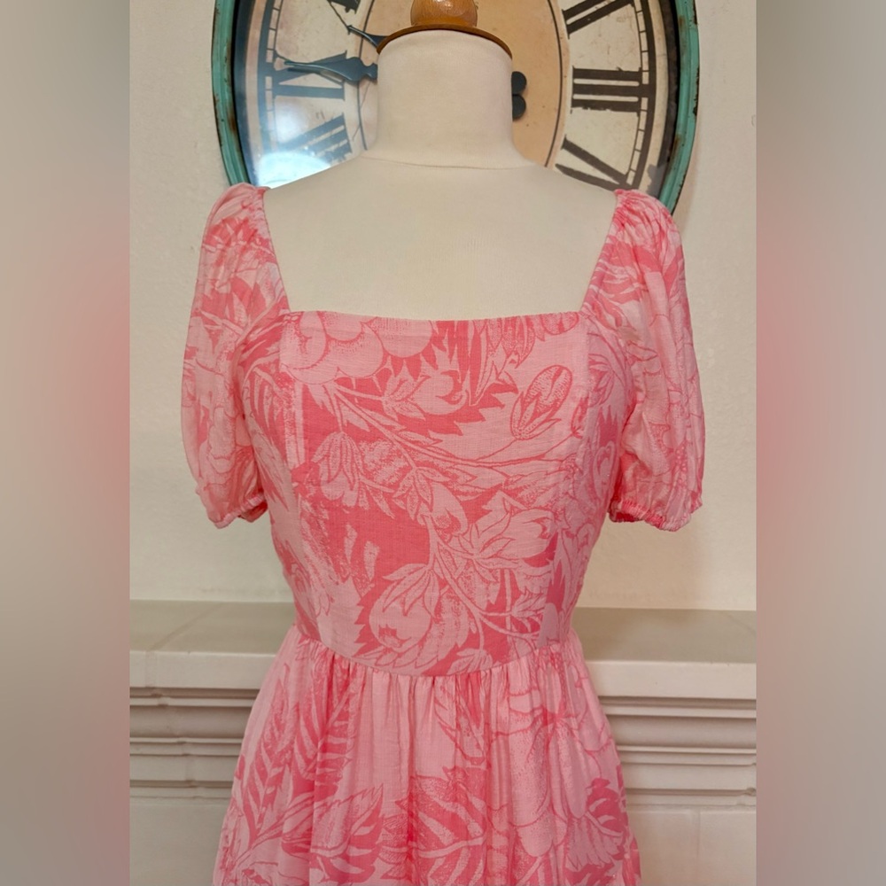 1. State Pink Floral Mini Dress - Picture 6 of 11